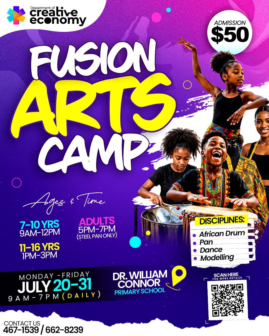 Fusion Arts Camp 2026 poster